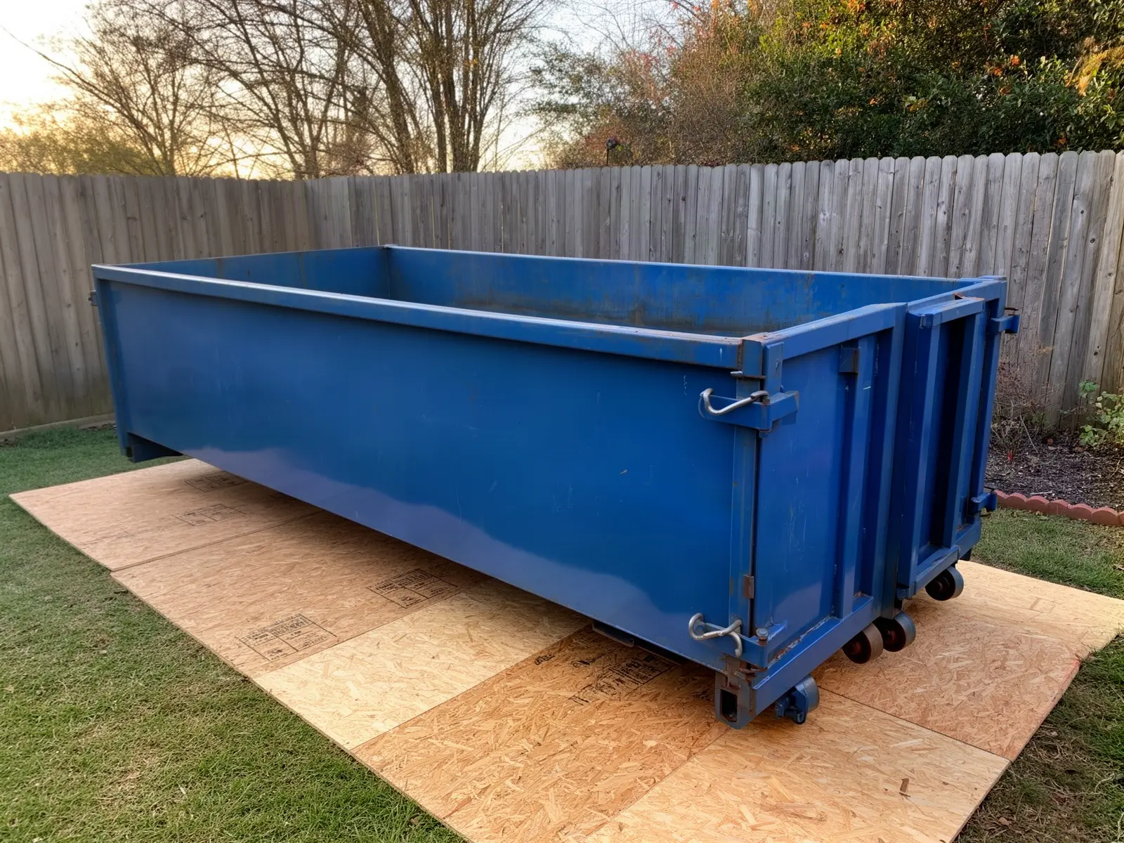 Roll-off dumpster from Garvey Family Dumpster Rental in Lincoln, NE